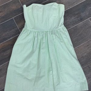 Lilly Pulitzer Green Seersucker Dress Size 2